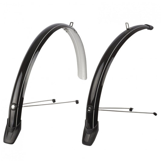 Guardabarros Polisport Towny 28"- 46mm par negro