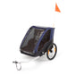 Polisport remolcado por bicicleta y carro de transporte