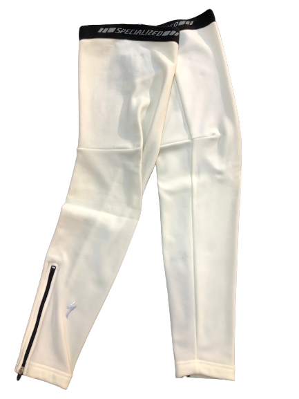 Leggings de invierno con cremallera blanca L