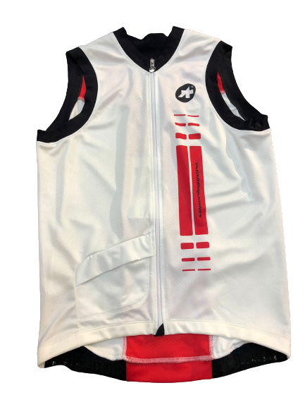 Jersey ASSOS NS Supereleggera m/cava vermelho L